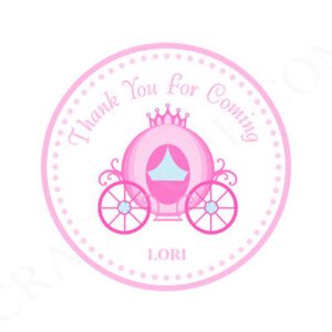 Princess Goody Bag Tags, Princess Favor Tags, Princess Birthday, Princess Party, Princess Baby Shower, Princess Carriage