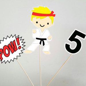 Karate Centerpieces, Karate Kid, Karate Birthday, Karate Party