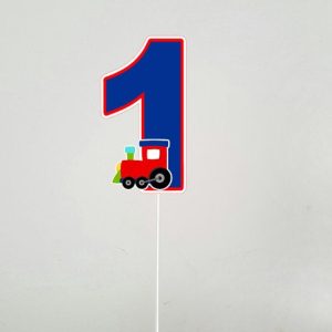 Number 1 Cake Topper, Choo Choo Train Birthday Cake Topper, First Birthday Cake Topper