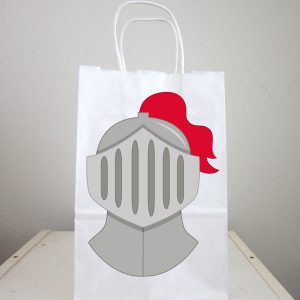 Knight Goody Bags, Knight and Shining Armor Bags, Knight Helmet Bags