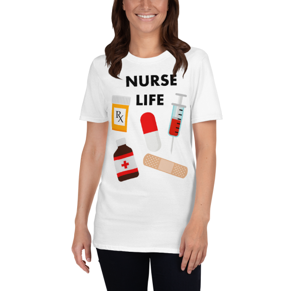 Nurse Life T-shirt, Nurse Gift, Nursing Gift, Nurse Clothing, Nursing School, Nurse Funny Shirt, Short-Sleeve Unisex T-Shirt