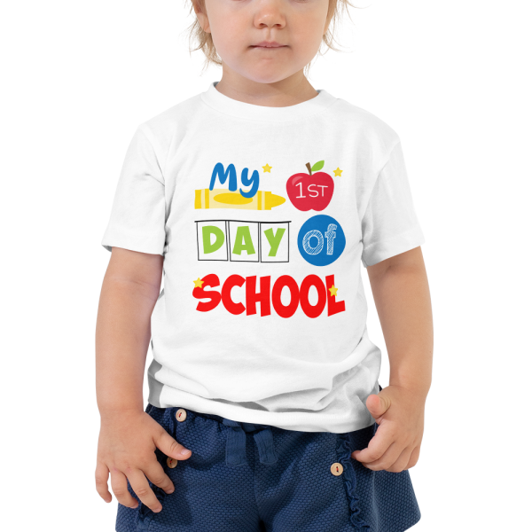 My First Day of School Shirt, Toddler Short Sleeve Tee