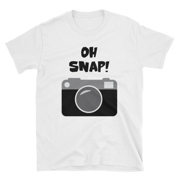 Oh Snap Camera T-shirt, Short-Sleeve Unisex T-Shirt