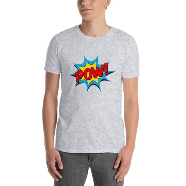 SUPERHERO POW T Shirt, Father's Day Shirt, Father's Day Gifts, Short-Sleeve Unisex T-Shirt - Image 4