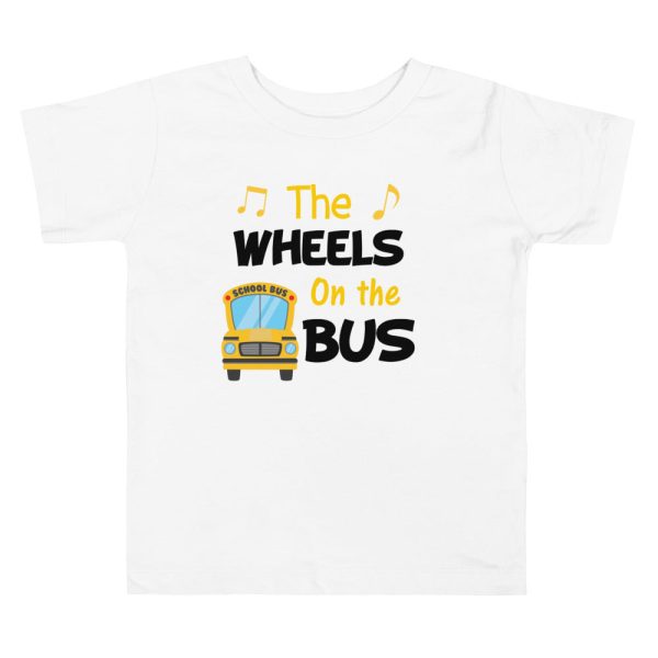 The Wheels On the Bus Shirt, School Shirt, Back to School Shirt, Toddler Short Sleeve Tee - Image 2