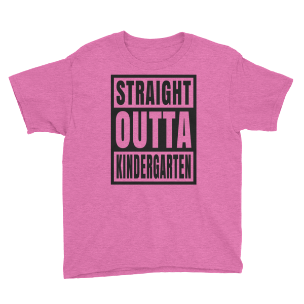 Straight Outta Kindergarten T-shirt, Youth Short Sleeve T-Shirt - Image 5