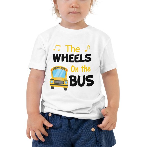 The Wheels On the Bus Shirt, School Shirt, Back to School Shirt, Toddler Short Sleeve Tee - Image 3