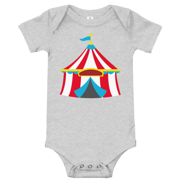 CIRCUS Onepiece Bodysuit, Circus Baby Shirt - Image 2
